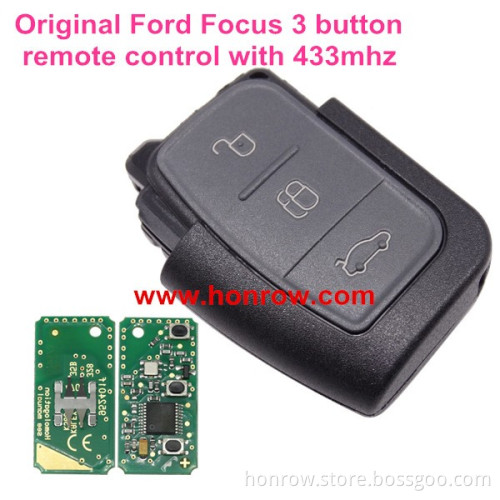 New arrival Original Ford Focus 3 button remote control with 433MHz for ford car key